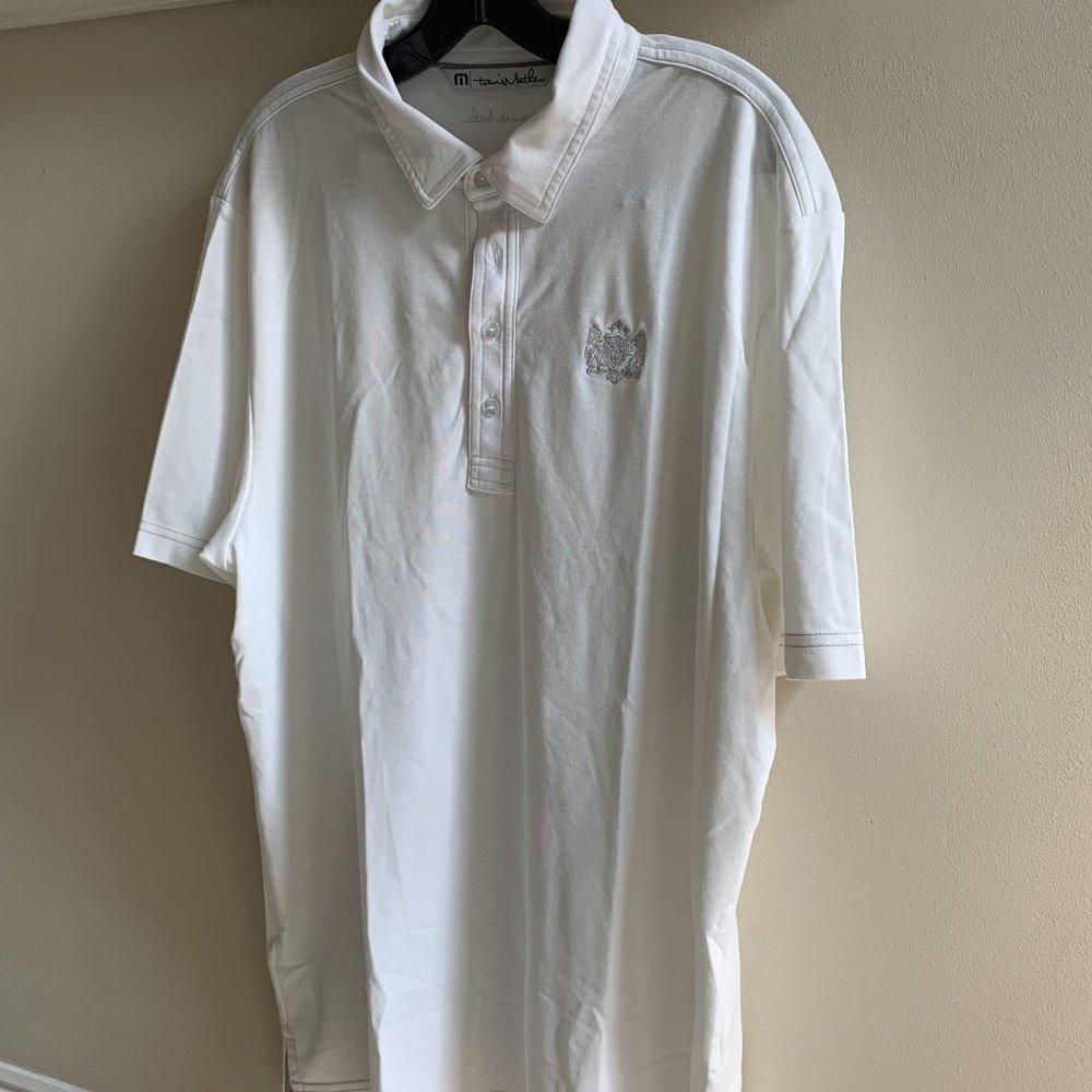 TRAVIS MATHEW White golf Polo w/Logo Size L